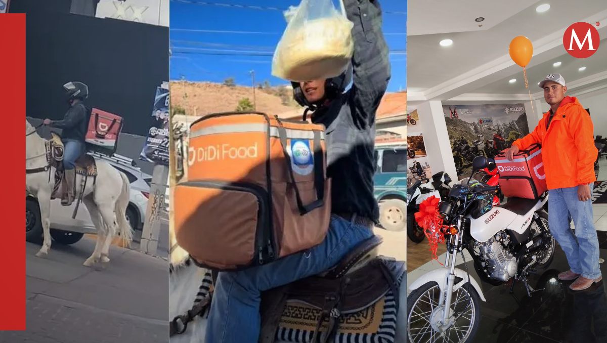 Regalan motocicleta nueva a repartidor de Didi | Especial