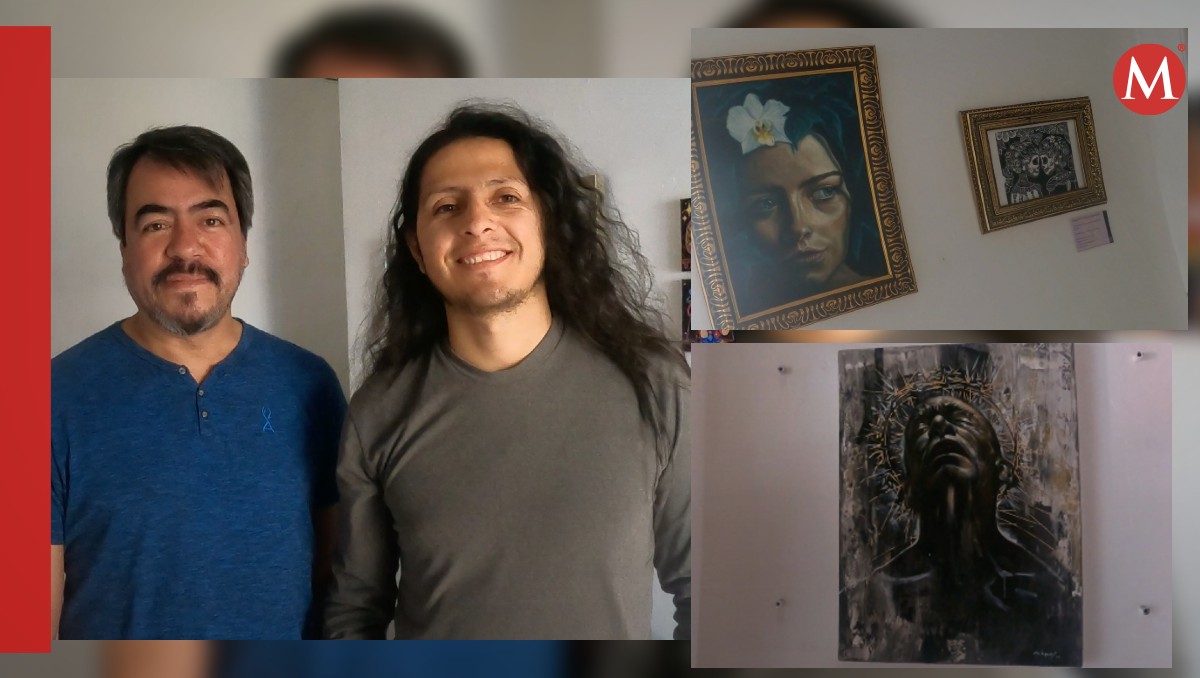 Los artistas plásticos Jesús Márquez y Hernán Piedra hablan de la Bienal de Engativá  (Enrique Vázquez)