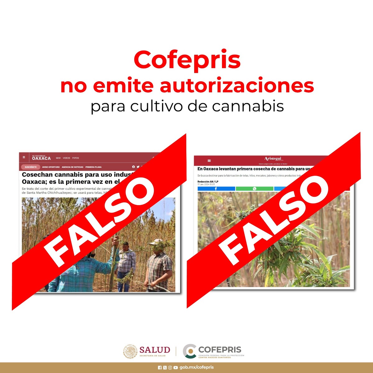 Comunicado de la Cofepris