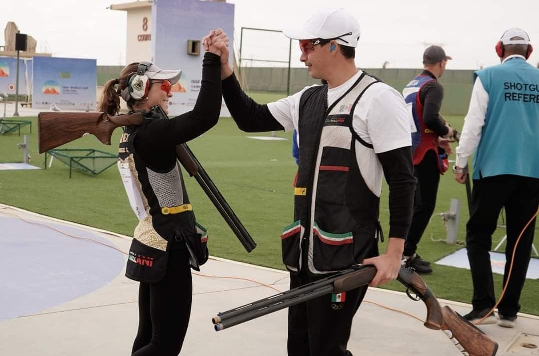 Gabriela Rodríguez y Raúl Gallardo ganaron bronce en la Copa Mundial de Tiro en Egipto.