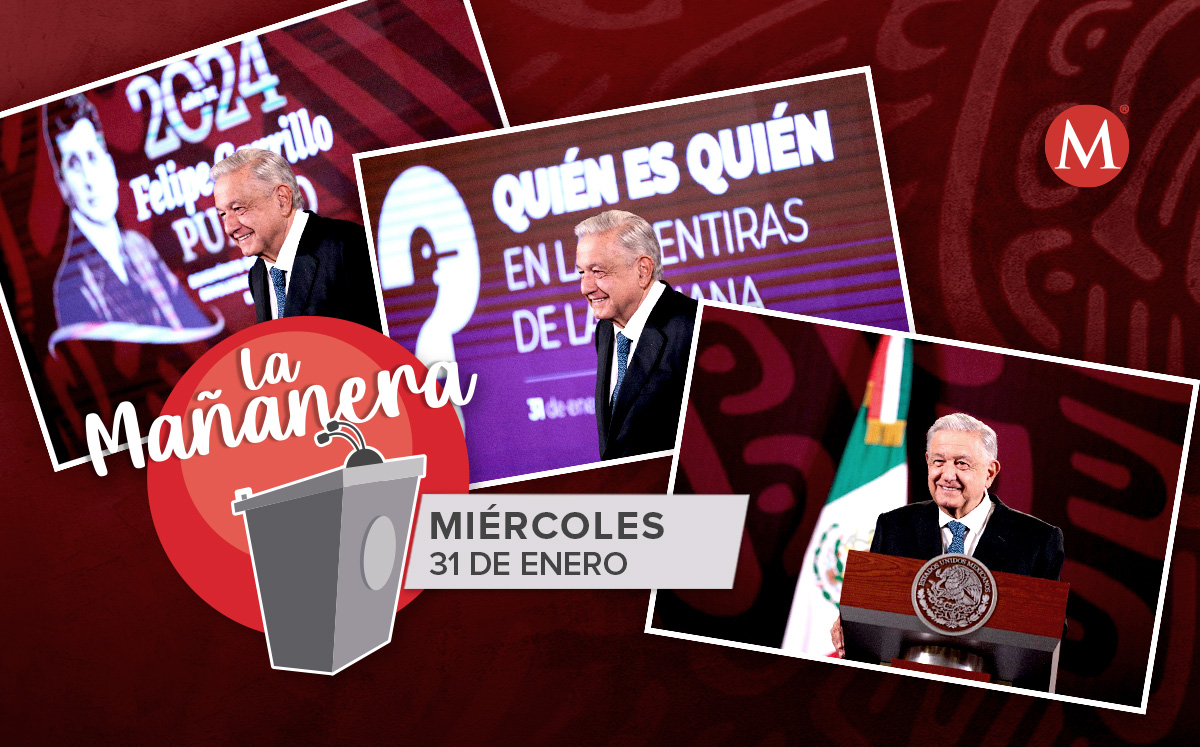 El presidente López Obrador en la mañanera desde Palacio Nacional. | Cortesía