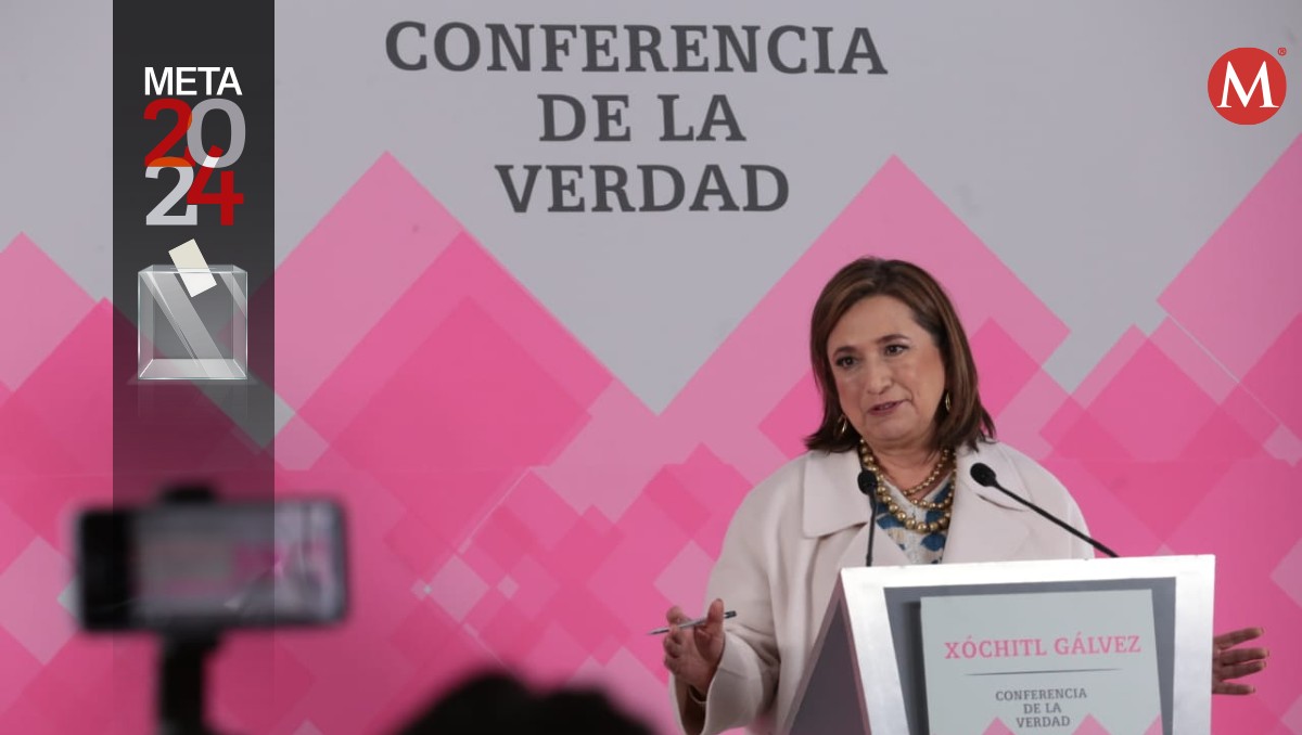 Xóchitl Gálvez en su  Conferencia de la Verdad | Foto: Jesús Quintanar