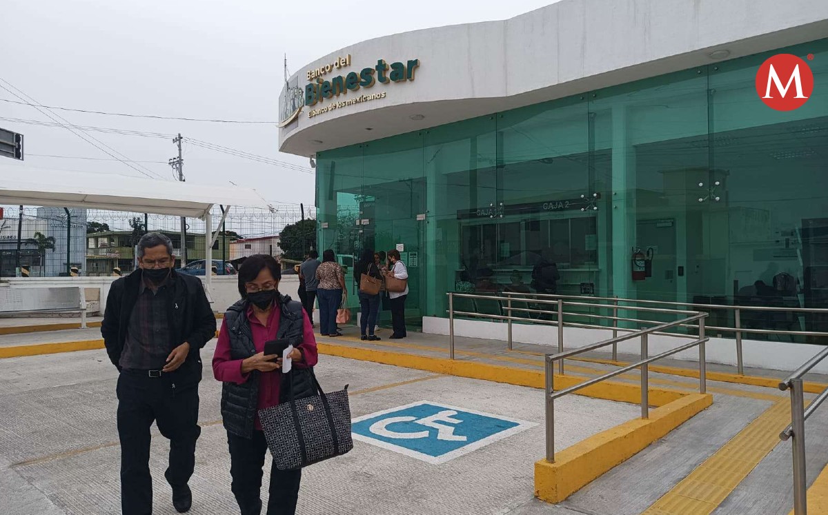 Banco del bienestar en Ciudad Madero. Foto: Pablo Reyes