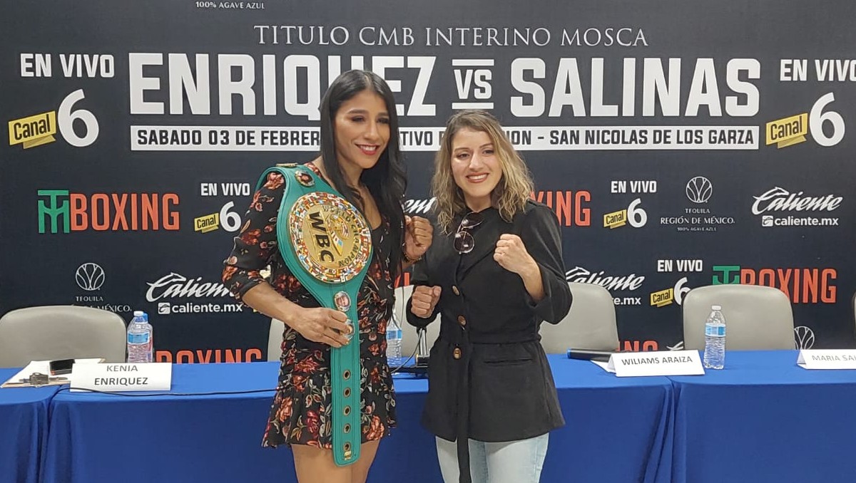 Kenia Enríquez y Mary Salinas protagonizarán pelea por título interino (Daniel Santillán)
