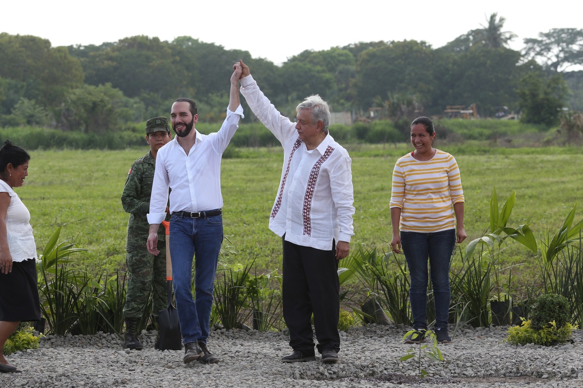 AMLO se reunió con el presidente salvadoreño Nayib Bukele. (Octavio Hoyos)