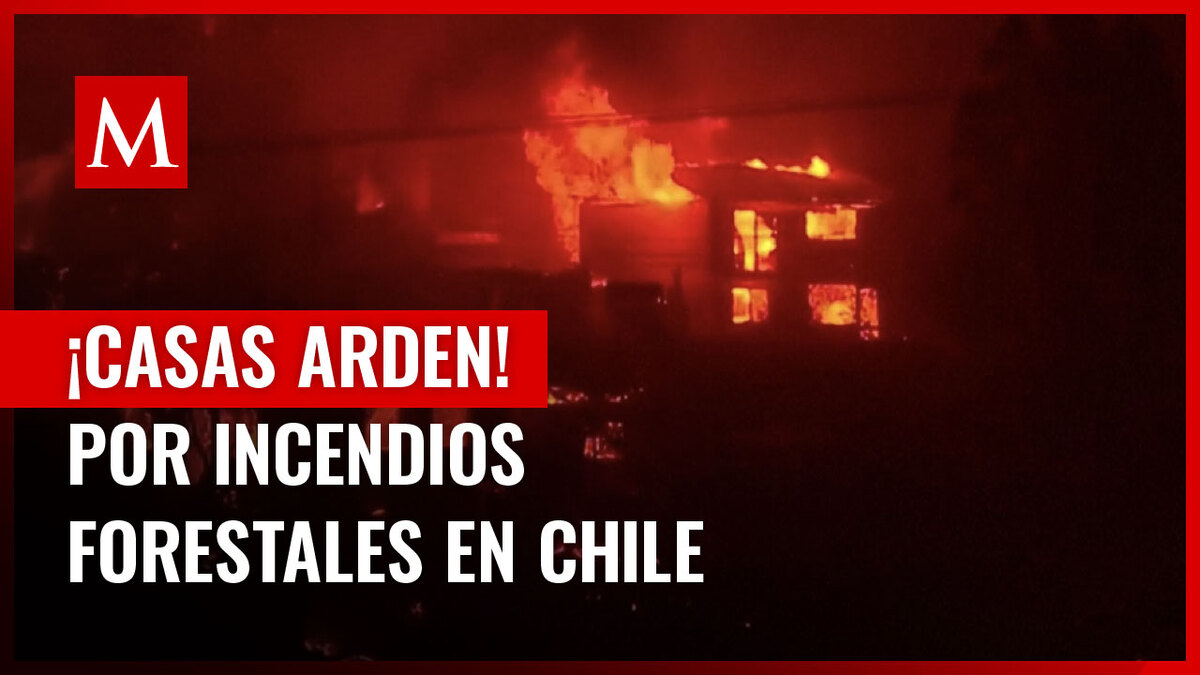 Residentes evacuan mientras incendios forestales se salen de control en Chile