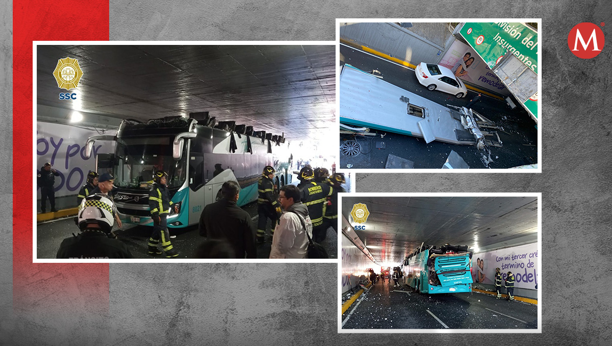 El autobús venía procedente de Toluca, Estado de México.| SSC de CdMx y X @maricarmenrego