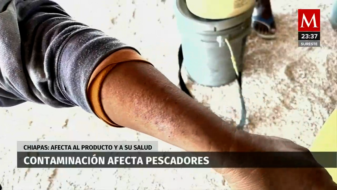 Contaminación del mar en Bahía de Paredón, Tonalá, Chiapas, causa enfermedades en pescadores