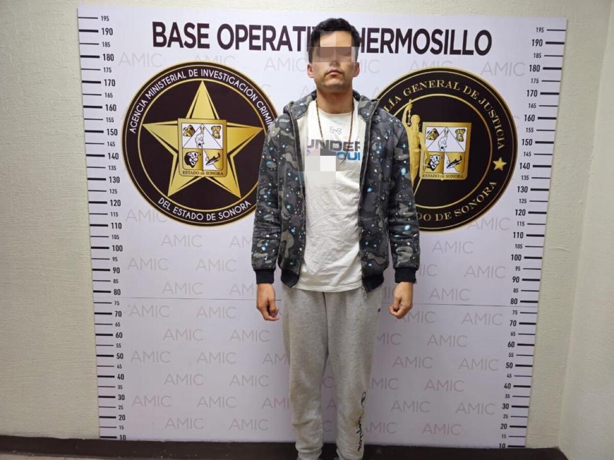 Ramón Gerardo “N”, presunto asesino del médico Carlos López Carrillo. | X @fgjesonora