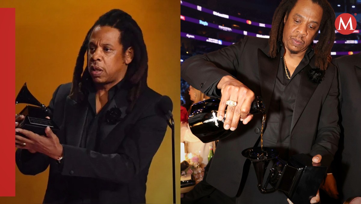 Jay-Z usó su Grammy como copa de coñac después de criticar a los premios