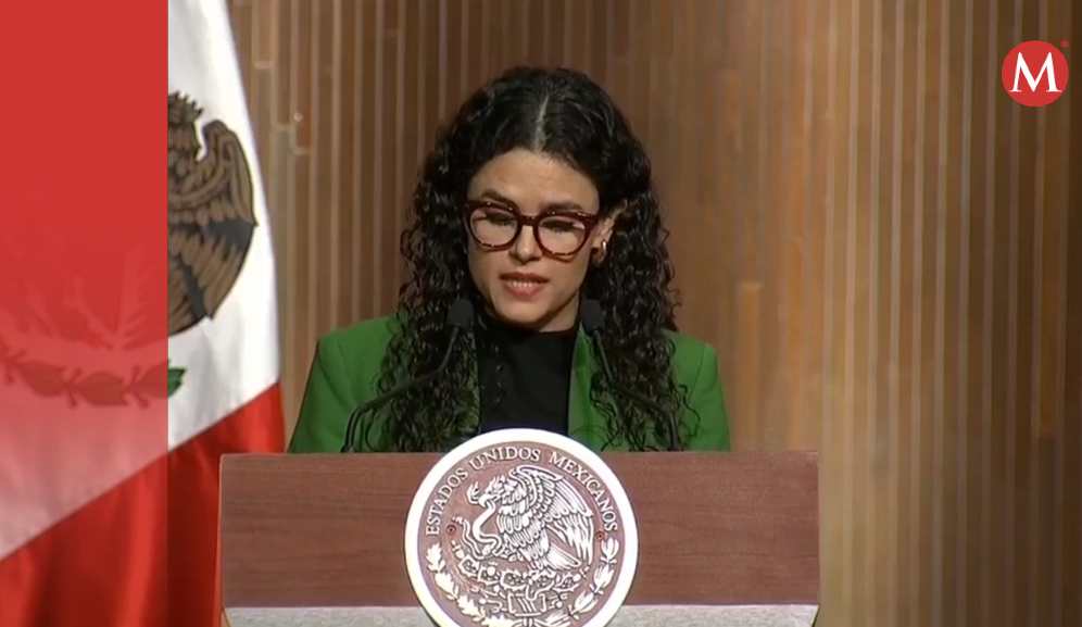 Secretaria de Gobernación, María Alcalde, en conmemoración del aniversario de la Constitución