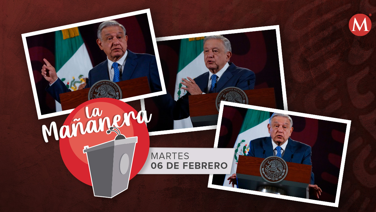 El presidente López Obrador en la mañanera desde Palacio Nacional. | Cuartoscuro