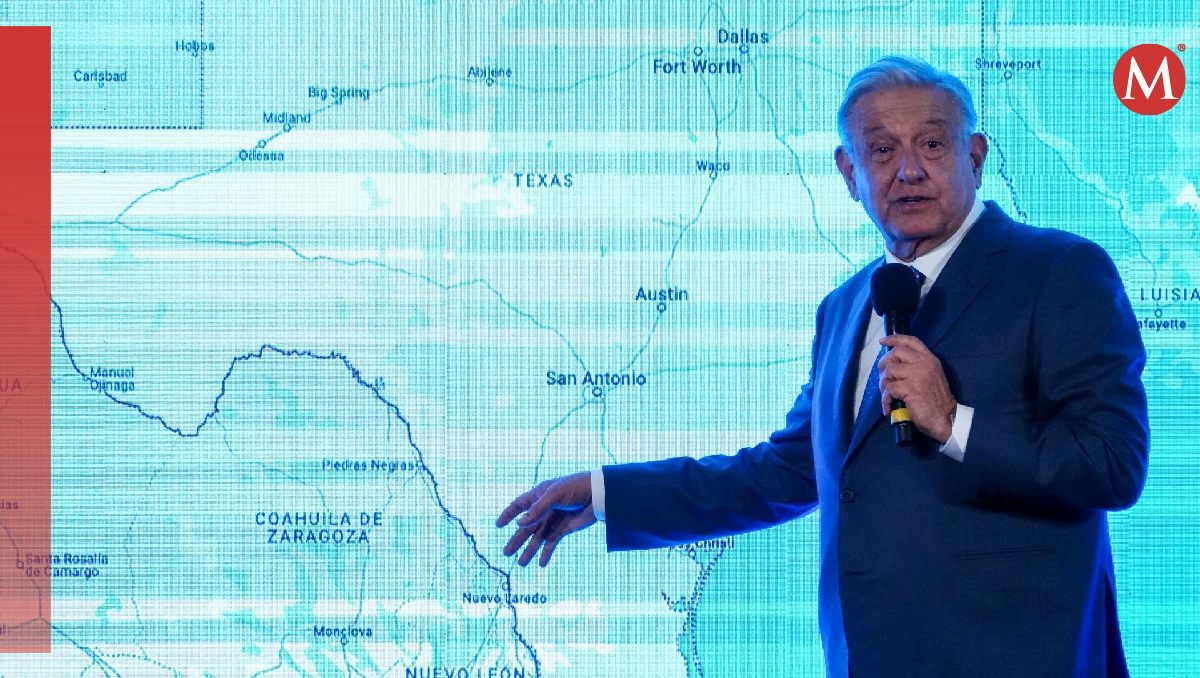 El Presidente presentó un mapa para demostrar la frontera compartida con Estados Unidos. | Cuartoscuro
