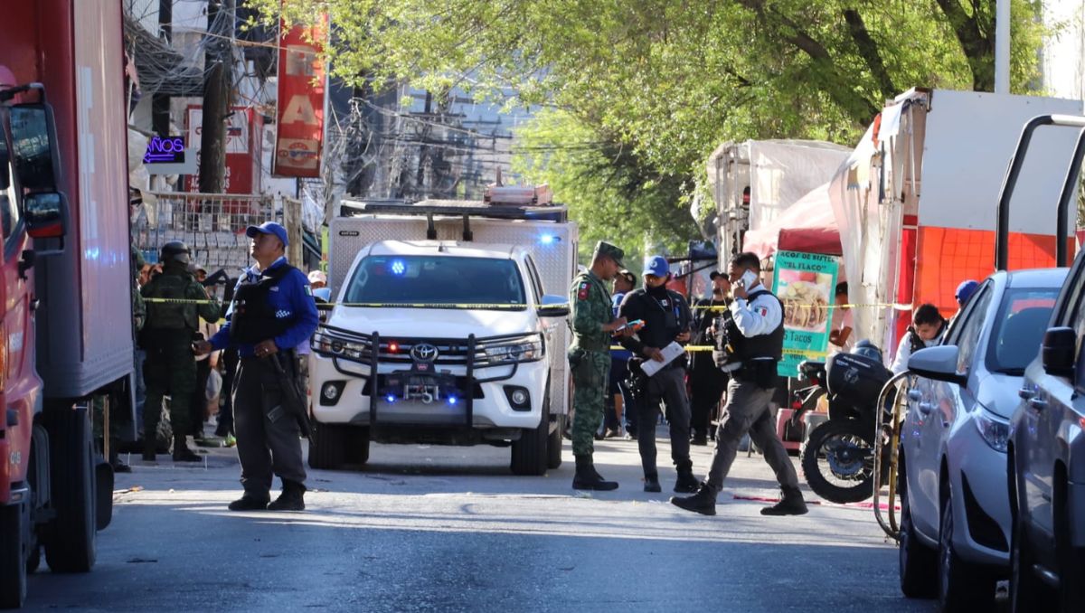 El ataque ocurrió en Colegio Civil y 5 de Mayo en el centro de Monterrey. Leonel Rocha
