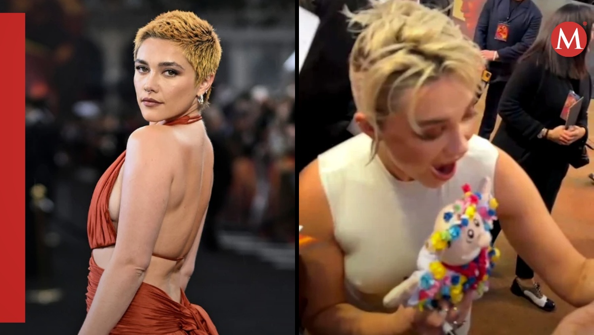 Florence Pugh recibe un doctor Simi caracterizado como su personaje en 'Midsommar' | ESPECIAL