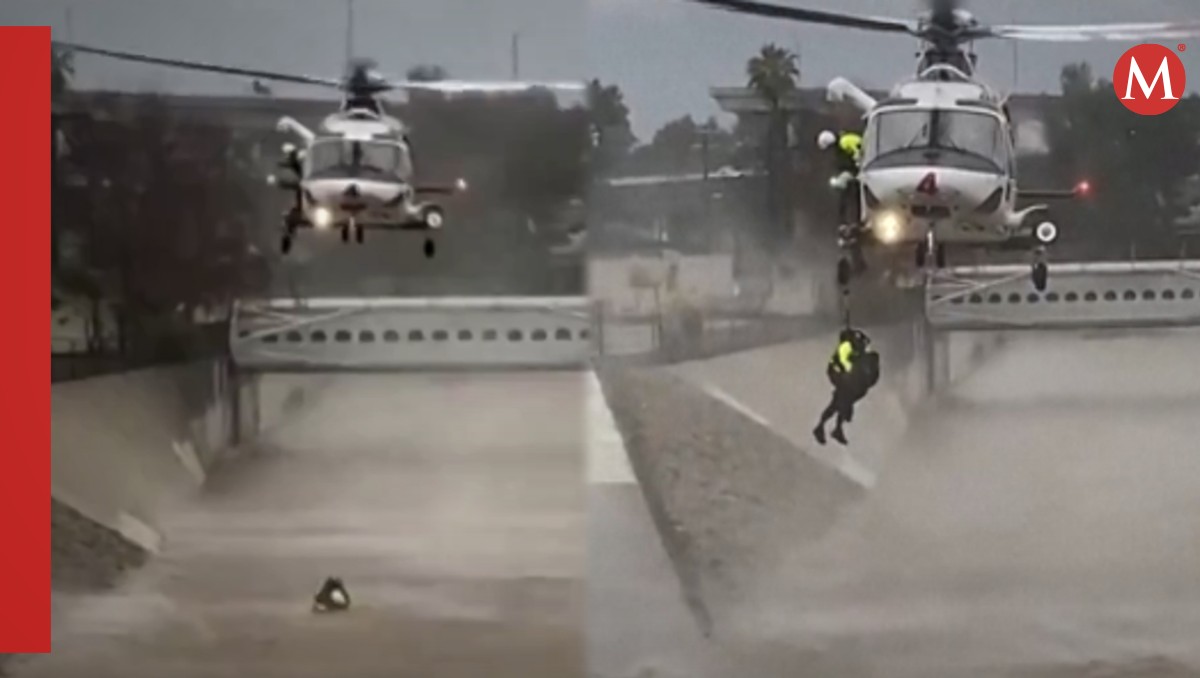 Hombre es recatado en helicóptero. | Especial