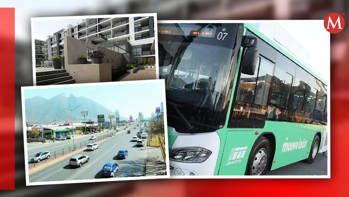 Ruta de transporte en el sur de Monterrey. Foto: Especial