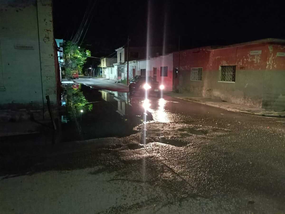 Aguas negras en Torreón.