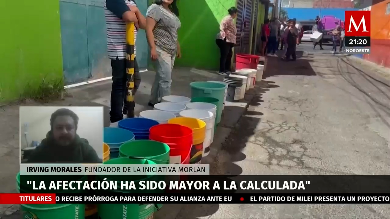 Análisis de datos de desabasto de agua, iniciativa Morland detalla impacto en colonias de la CdMx