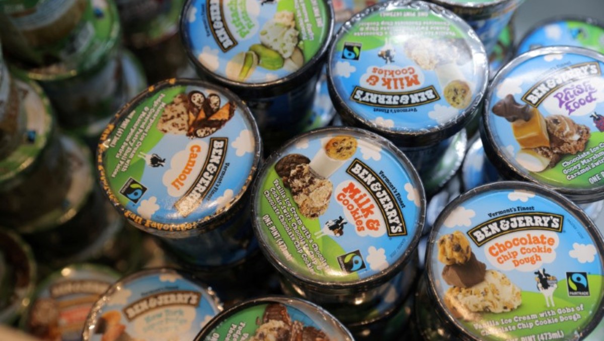 Ben & Jerry's, una marca de Unilever, en una tienda en Manhattan, Nueva York, Estados Unido. Marzo de 2022. Foto: (Reuters)