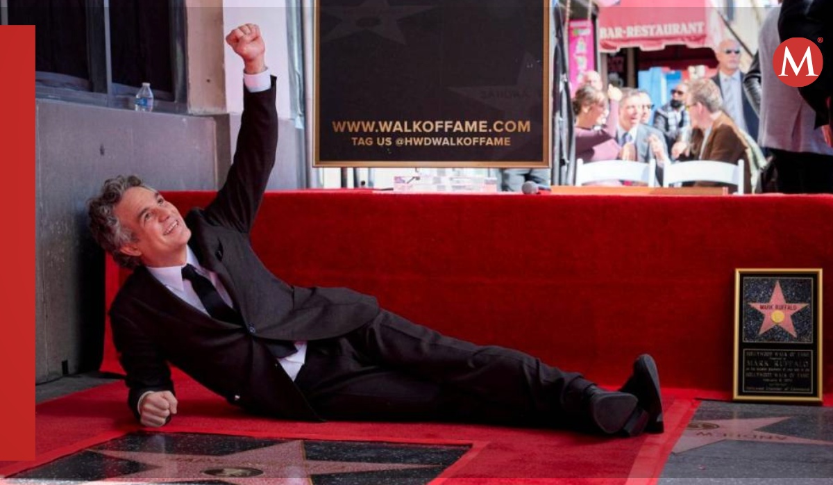 Mark Ruffalo recibe estrella en Hollywood