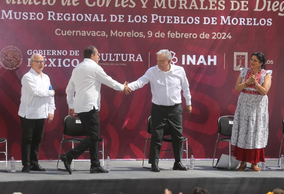 AMLO da respaldo a Cuauhtémoc Blanco. (Jorge Carballo)