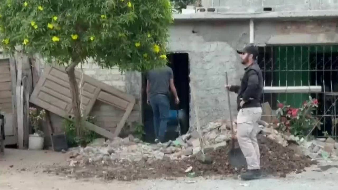 Encuentran restos humanos en el patio de una casa en Los Mochis, Sinaloa
