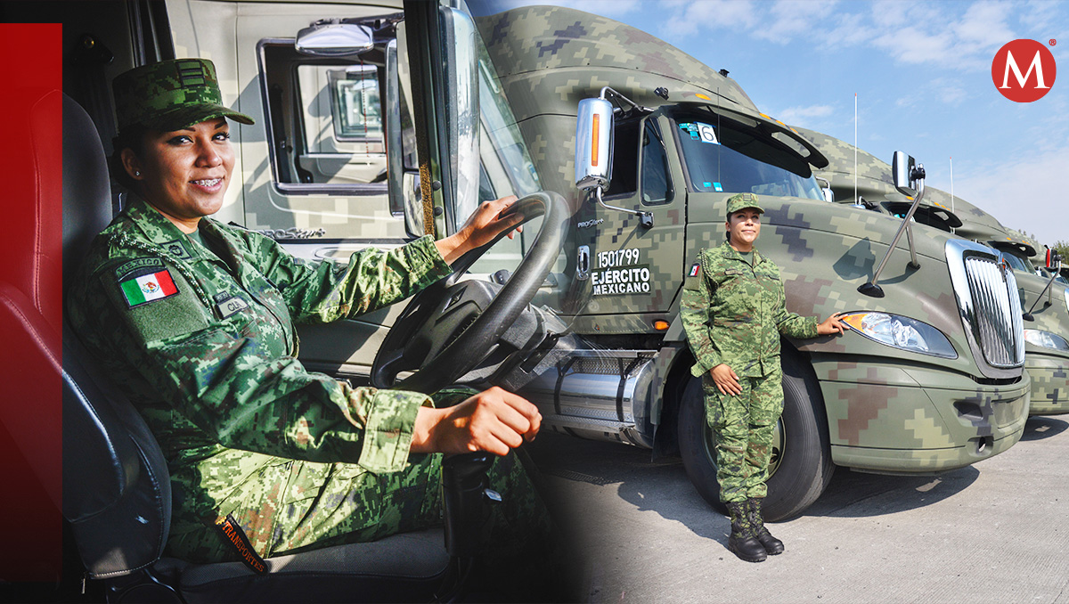 Mujeres condutoras en Ejército. (Diseño: Óscar Ávila)