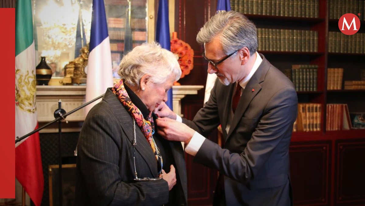Olga Sánchez Cordero recibe Condecoración de la Orden de la Legión de honor en el orden de Oficial. | X: @M_OlgaSCordero