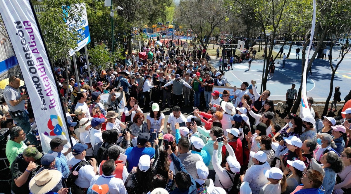 Alcaldesa de Álvaro Obregón entrega parque Águilas-Japón rehabilitado | Especial