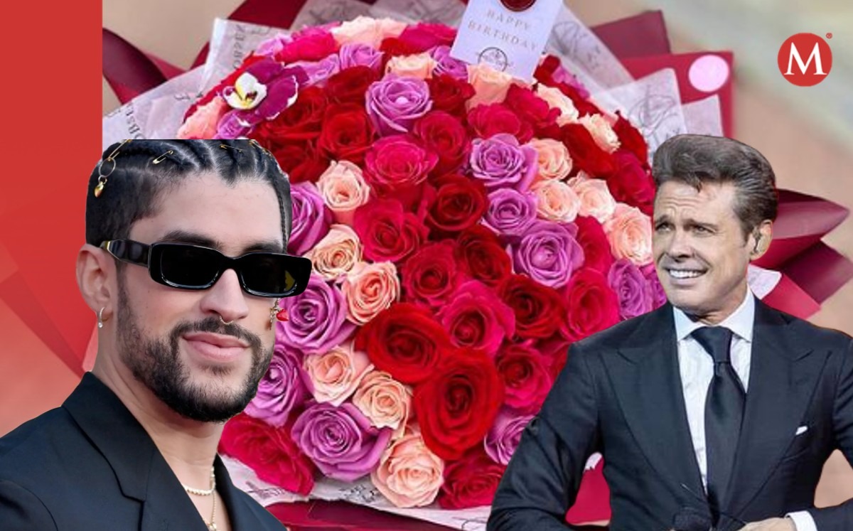 Envío de flores en León con temática de Bad Bunny y Luis Miguel | Especial