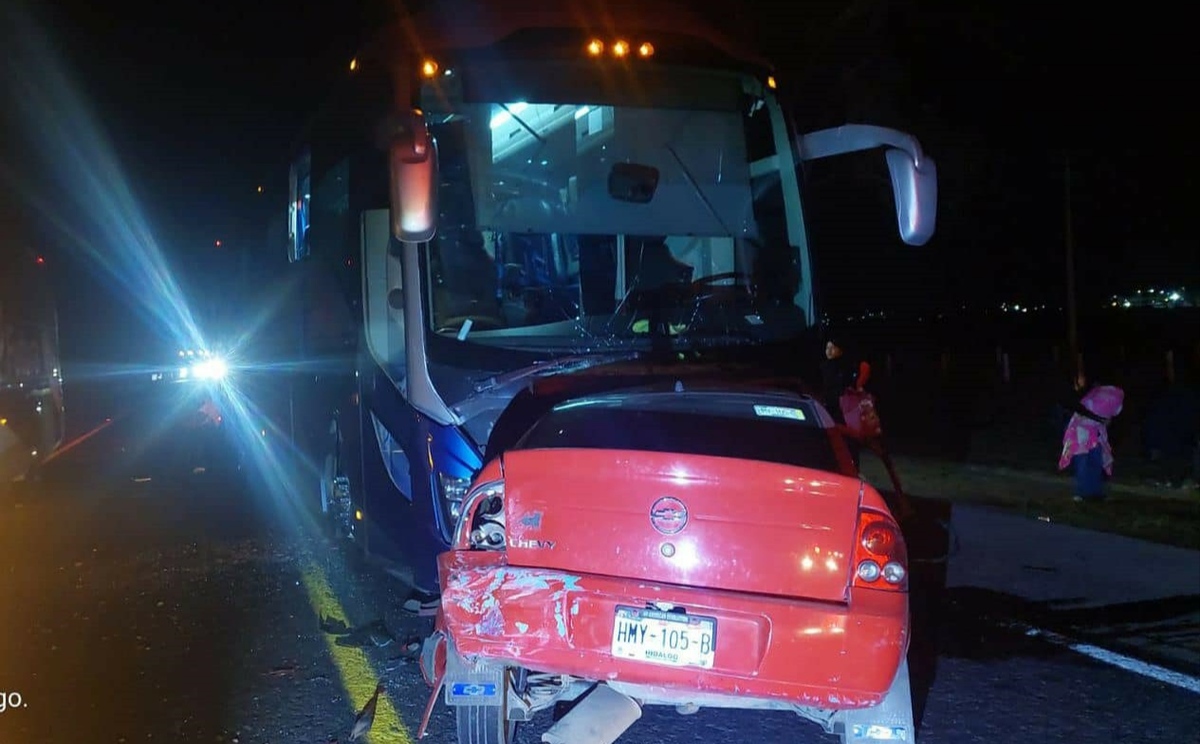 Fallecen tres personas tras choque en la México-Tuxpan.