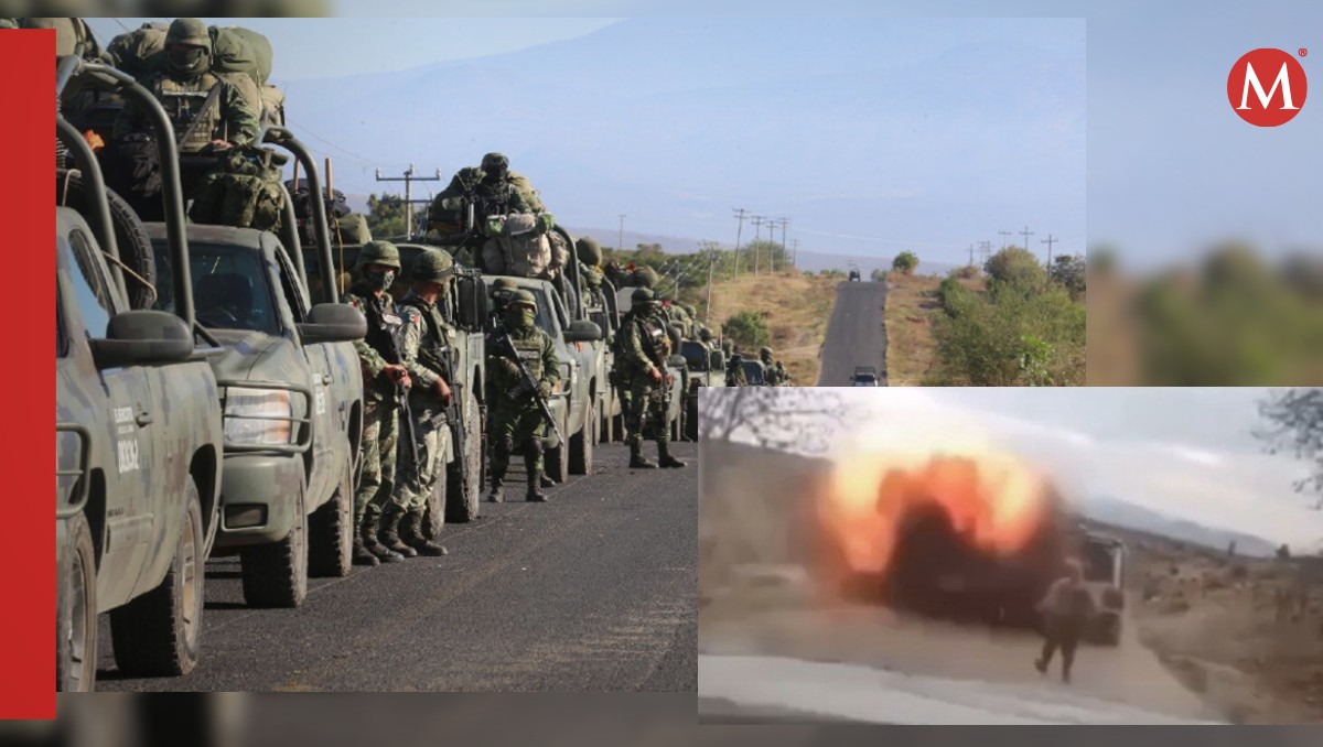 Militares fueron atacados en límites de Jalisco y Michoacán (Fotos: Jorge Carballo y Especial | Diseño: Milenio)