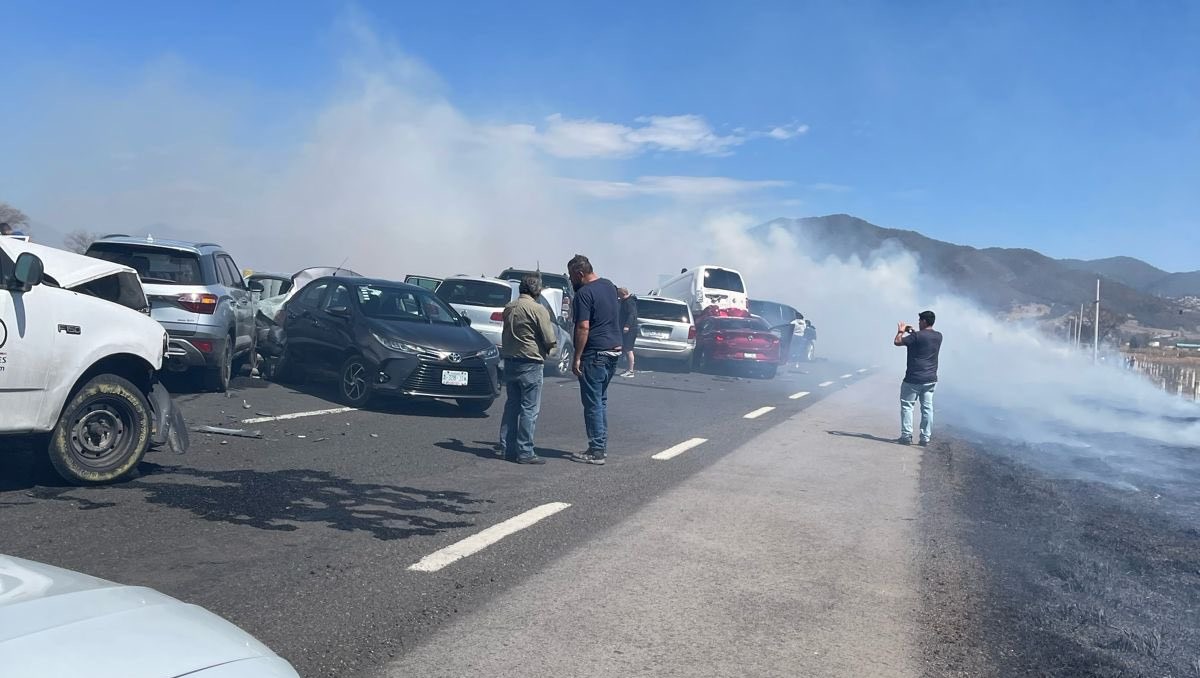 Accidente en autopista Toluca-Naucalpan. | Foto: Especial.