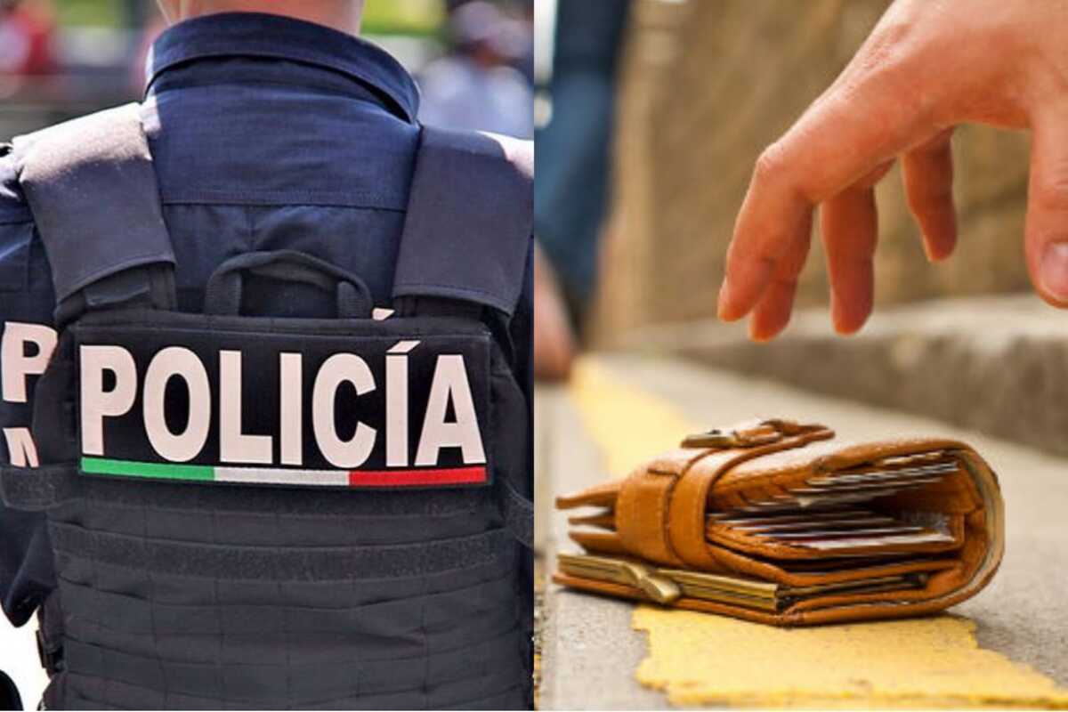 El dueño agradeció la honradez del policía.