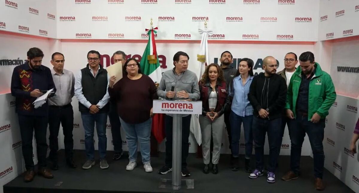 Representantes y presidentes del Partido Verde, Partido del Trabajo, Hagamos y Futuro.