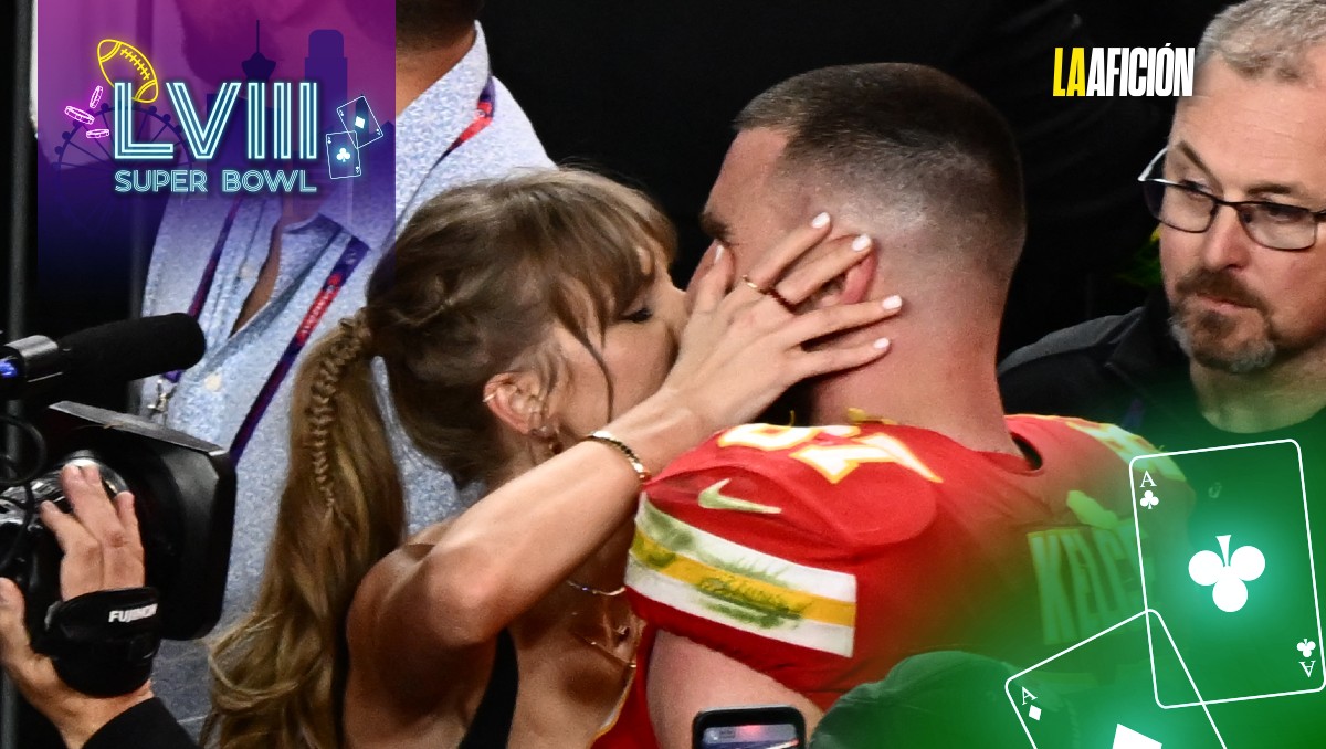 Taylor Swift y Travis Kelce en el Super Bowl  | AFP