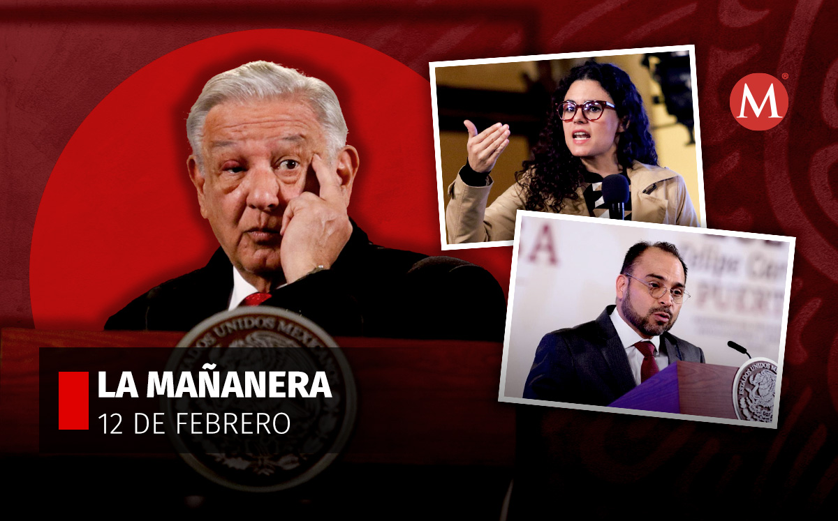 El presidente López Obrador en la mañanera desde Palacio Nacional. | Cuartoscuro/Cortesía