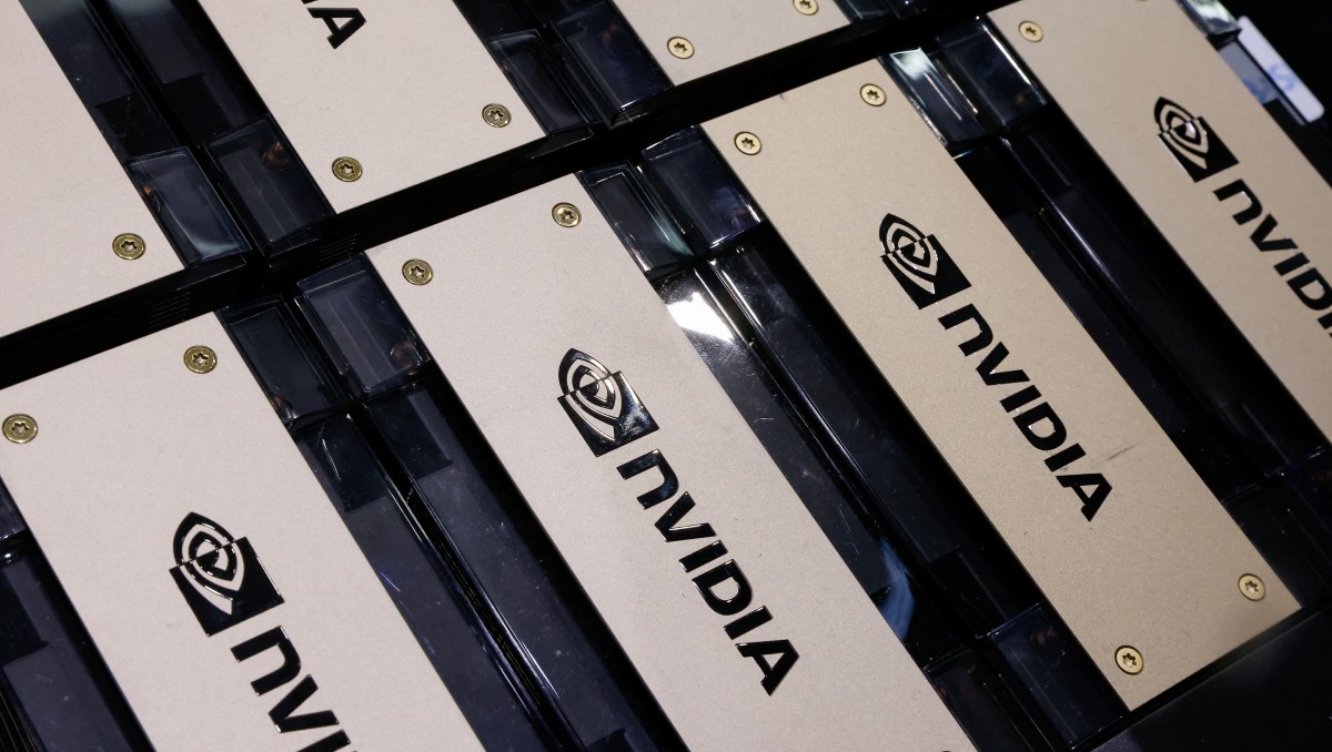 Los superchips Grace Hopper de Nvidia se exhiben en Gigabyte durante Computex Taipéi, Taiwán. Mayo de 2023. Foto: (Reuters)