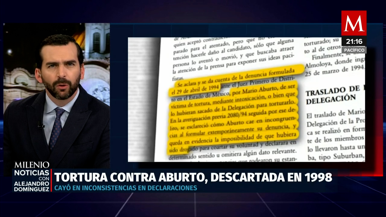 FGR niega tortura a Mario Aburto en caso Colosio, decisión oficial