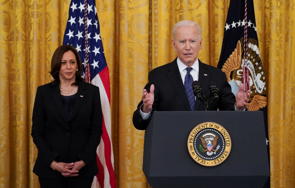 Presidente y vicepresidenta de Estados Unidos, Kamala Harris y Joe Biden (Reuters)