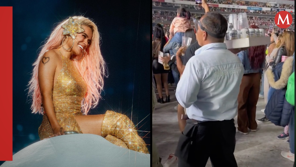Vendedor de cervezas se roba el show en concierto de Karol G | ESPECIAL