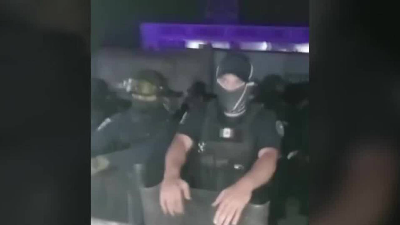 Manifestantes en Veracruz acusan a agentes por abuso de autoridad