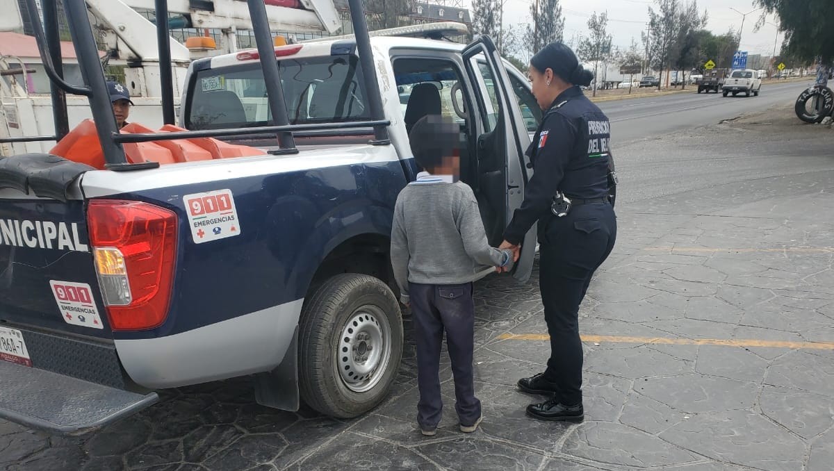 Menor localizado en Pachuca.