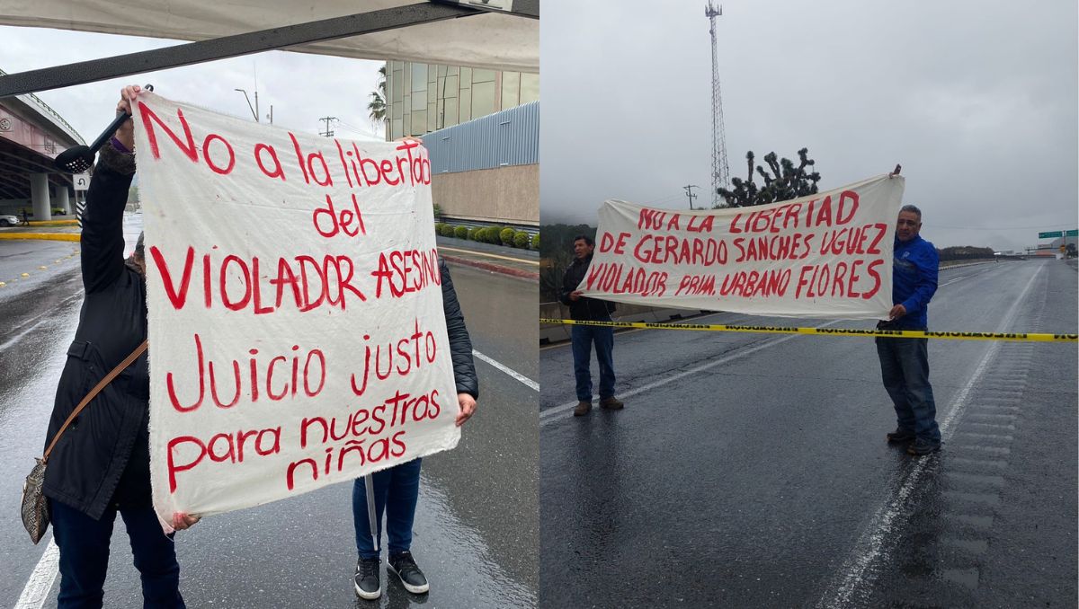 Protestas en Saltillo por amparo a sentenciado por abuso sexual infantil.