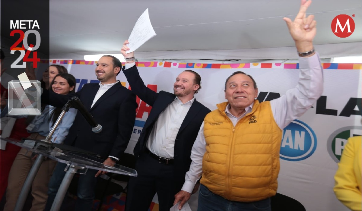 Santiago Taboada se registra como candidato por Jefatura. (Foto: Jesús Quintanar)