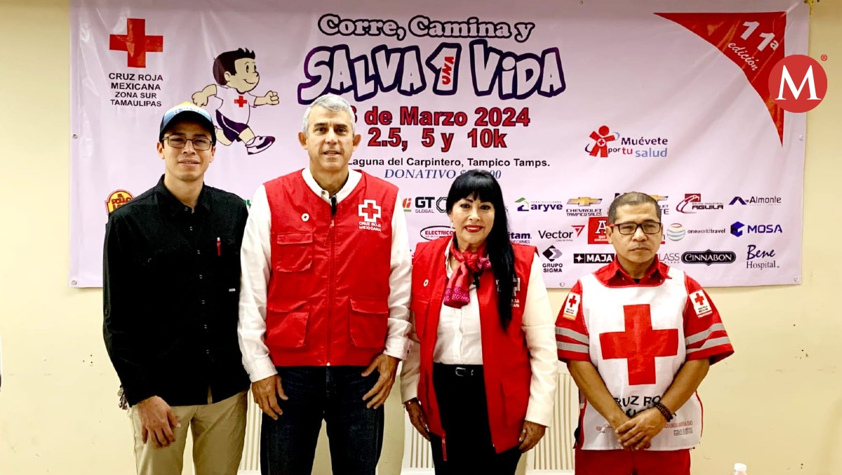 Cruz Roja invita a carrera ‘Corre, Trota y salva una vida’ en Tampico. (Sergio Sánchez)