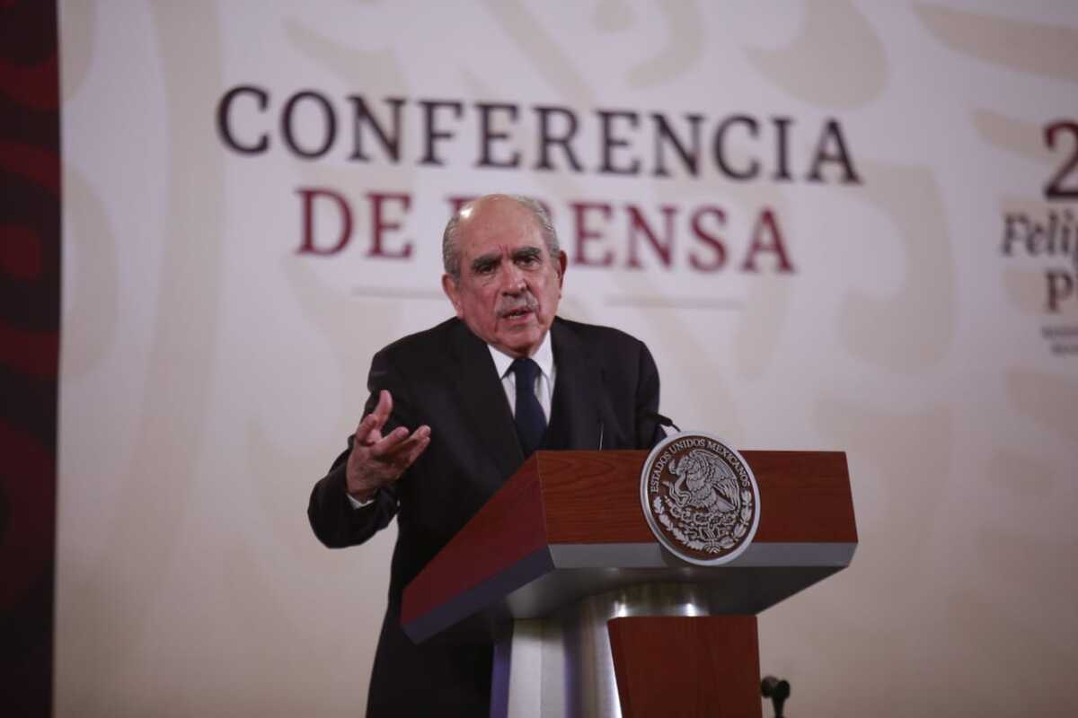 Pablo Gómez Álvarez, titular de la Unidad de Inteligencia Financiera (UIF) en Palacio Nacional | Juan Carlos Bautista