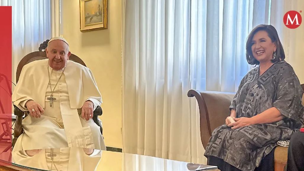 Presume Xóchitl Gálvez encuentro con el Papa Francisco, “me deseó la mayor de las suertes”