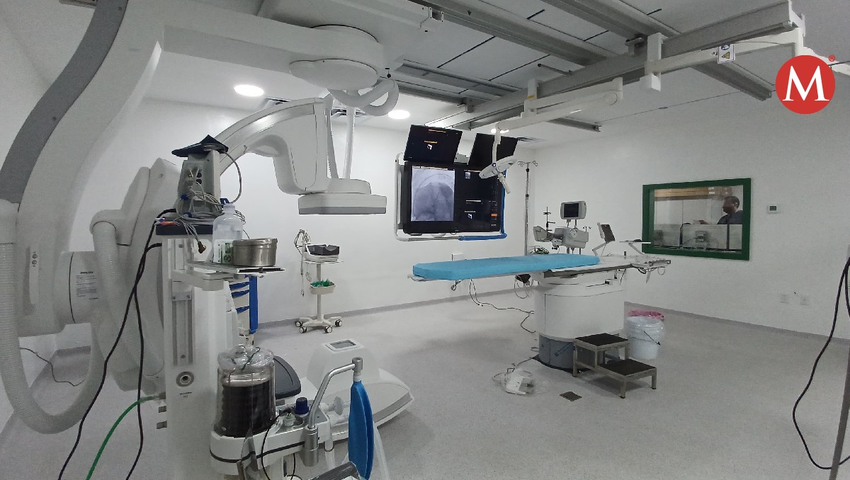 Sala de hemodinamia en el IMSS de Ciudad Madero.